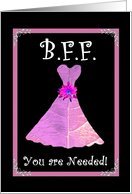 Best Friend - Bridesmaid - Lavender Gown Card