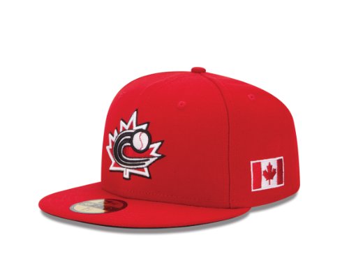 World Baseball Classic 2013 Canada Official On-Field 5950 Fitted Cap, Red