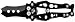 Mantis Bottleneck Twin Tip Knives (Black, Small)
