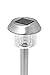 Highgate Solar Accent LED Path Lights, Stainless Steel, Solar-Powered, Set of 6 with Garden Stakes; Easy, Wireless Installation