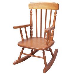 Gift Mark Deluxe Children?s Spindle Rocking Chair, Honey