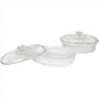 CorningWare French White 4-Piece Bake and Serve Set