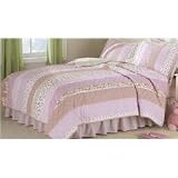 Molly Stripe Twin Quilt with Pillow Sham