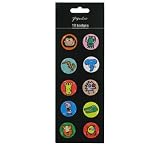 Paperchase Badges Set. Zoo & Aliens Design