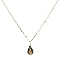 Gold-Over-Silver Smokey Quartz Necklace - 18"