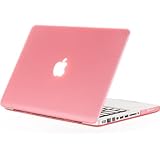 Kuzy - PINK 13-inch Ultra Slim Rubberized Hard Case Light Weight Matte Cover for MacBook Pro 13.3" (A1278 with or without Thunderbolt) Aluminum Unibody - Pink