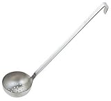 Paderno World Cuisine one piece stainless steel perforated ladle 34 oz.