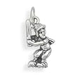 Girl Softball Player Charm