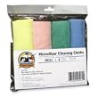 Genuine Joe GJO48261 Microfiber Cleaning Cloth- Lint-free- 16in.x16in.- Assorted