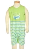 Bebini Hawaiian Floral & Stripe Sleeveless Romper
