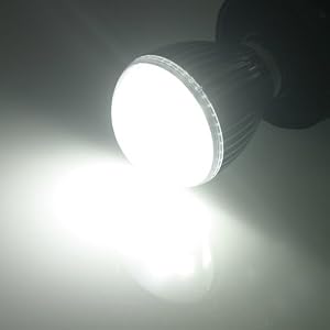 Dimmable Standard Screw Base A60 LED Light Bulb 5 Watt Globe, white 1012WH