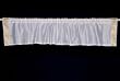 White Sari Rod Pocket / Pole Top Valance - Pair