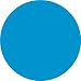 Electric Blue Circle - Peel & Stick - 5 Large Wall Accent Stickers