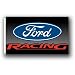 Automotive : Ford Racing Black Background 3x5 Flag