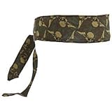 Sandana Headband - Green Flying Skulls