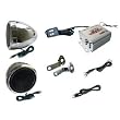 PYLE PLMCA10 100 Watts Motorcycle/ATV/Snowmobile Mount MP3/Ipod Amplifier with Dual handle-bar Mount Weatherproof speakers W/FM Radio