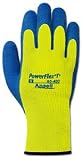 ANSELL 80-400-10 POWERFLEX  NATURAL LATEX COATING RUBBER GLOVES - SIZE 10(PACK OF 12)