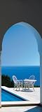 Brewster Wallcovering 2-1067 Pool and Arches, Mallorca 2 part Door Mural 3' 2