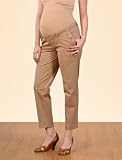 A Pea in the Pod: Fold In Belly Twill Cuffed Maternity Crop Pants