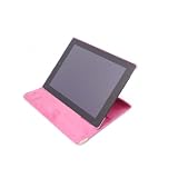 高級クロコダイル 新商品 IPAD2 新型IPAD,IPAD3にも 360度回転 スタンド ケース 縦にも横にも置ける【ブラック、ピンク】【両手いらず】