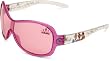Disney Girls Princess Wrap Sunglasses,PR005WM-Pink Frame/Pink Lens,one size