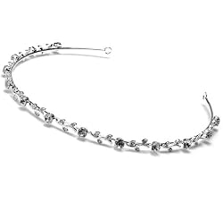 Wedding Tiara Bridal Headband with Colored Rhinestone 126
