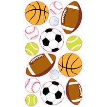 EK Success Sticko Popular Sports Balls Stickers 