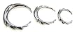 316L Surgical Stainless Steel Tribal Plug, 8g - Sold as a Pair