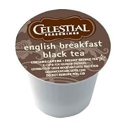 Celestial Seasonings English Breakfast Black Tea K-Cup 48 Count Case for Keurig Brewers