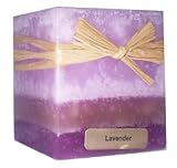 3x3 Square Lavender Candles By Stone