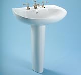 Toto Sinks LPT242 Toto Prominence Pedestal Lavatory Single Hole Gray