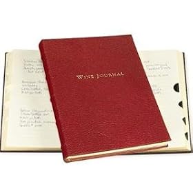 Luxe tabbed Wine Journal in traditional Garnet Calfskin Leather by Graphic Image - 7x9.5