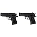 N&C Metall Mortal Profi Softair Set 2 Pistolen 450g schwer! 0,5 Joule Doppelpack