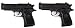 N&C Metall Mortal Profi Softair Set 2 Pistolen 450g schwer! 0,5 Joule Doppelpack