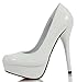 Delicious Women's Jones Round Toe Platform High Heel Pumps