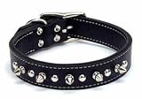 C Lth Oaktan Spike Collar 1x20-blk