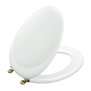 KOHLER K-4615-BV-0 Revival Toilet Seat, White