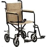 Designer Fly-Lite Aluminum Transport Chair - 17 Blue