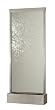 Waterfall Grande Center Mount Fountain Brushed Stainless with Clear Glass By Bluworld