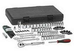 KD Hand Tools 80930 88 pc. SAE/Metric 6 & 12 pt. Mechanics Tool Set, Multi Drive.