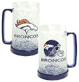 Denver Broncos Plastic Crystal Freezer Mugs - Set of 4 - B000B8JX0O