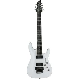 Schecter C-7 FR 7 String Electric Guitar Gloss White (WHT)