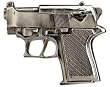 Mens "Small Silver Glock" Gun Metal Belt Buckle Mens "Small Silver Glock" Gun Metal Belt Buckle