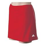 Womens Adidas Piped Synergy Skirt - University Red/White
