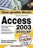 Produkt-Bild: Das Gro&szlig;e Buch Access 2003  SE