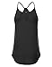 JJ Perfection Women's Solid Racerback Camisole Tank Top With Back Keyhole