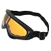 100% brand Sports Glasses new. Ski Glasses Lens with anti-fog coating is polycarbonate, shatterproof and rated UV400 to block out the harmful ultraviolet light. Ski Glasses Lens is also scratch resistant. Upper and lower venting system to maximize air circulation inside the Ski Goggles which helps prevent sweat condensation and fogging. Amber lens Ski Goggles. Snow Goggles Amber lenses enhance contrast, enabling you to make out shapes, objects, and bumps in the snow more clearly because it blocks out the blue, or hazy, end of the color spectrum. Comfortable adjustable elastic head strap and helmet make the Snow Goggles compatible to wear. 