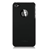(Black) Mivizu iPhone 4 hard rubber crystal skin case for iPhone 4G / 4th G ....
