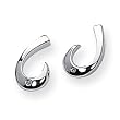Diamond and Sterling Silver Earrings