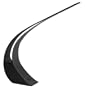 Curved Black LED Desk Lamp